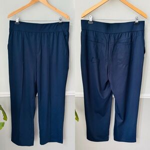 NWT Halara Mid High Waisted Golf Pants | Navy Blue | Size XL